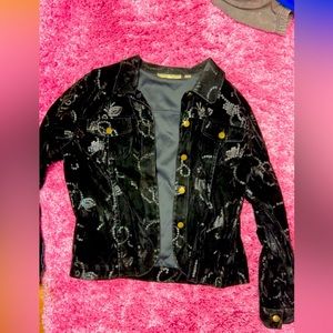 Black sequin jacket, size L
